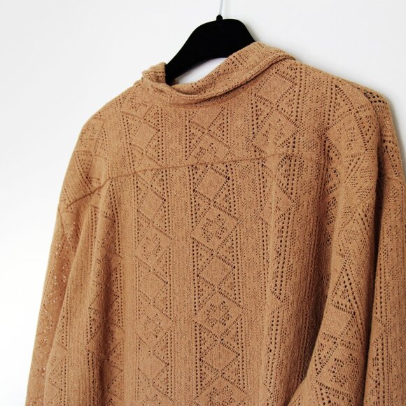 BNWT AW23 CMMN SWDN DILAN OPENWORK KNIT SHIRT 50 - Picture 5 of 10